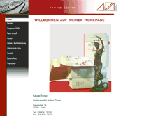 Tablet Screenshot of kanzlei-zoerner.de